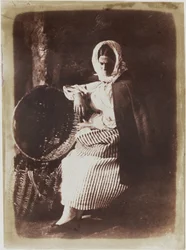 Elizabeth Johnstone, sitzende Fischverkäuferin aus Newhaven